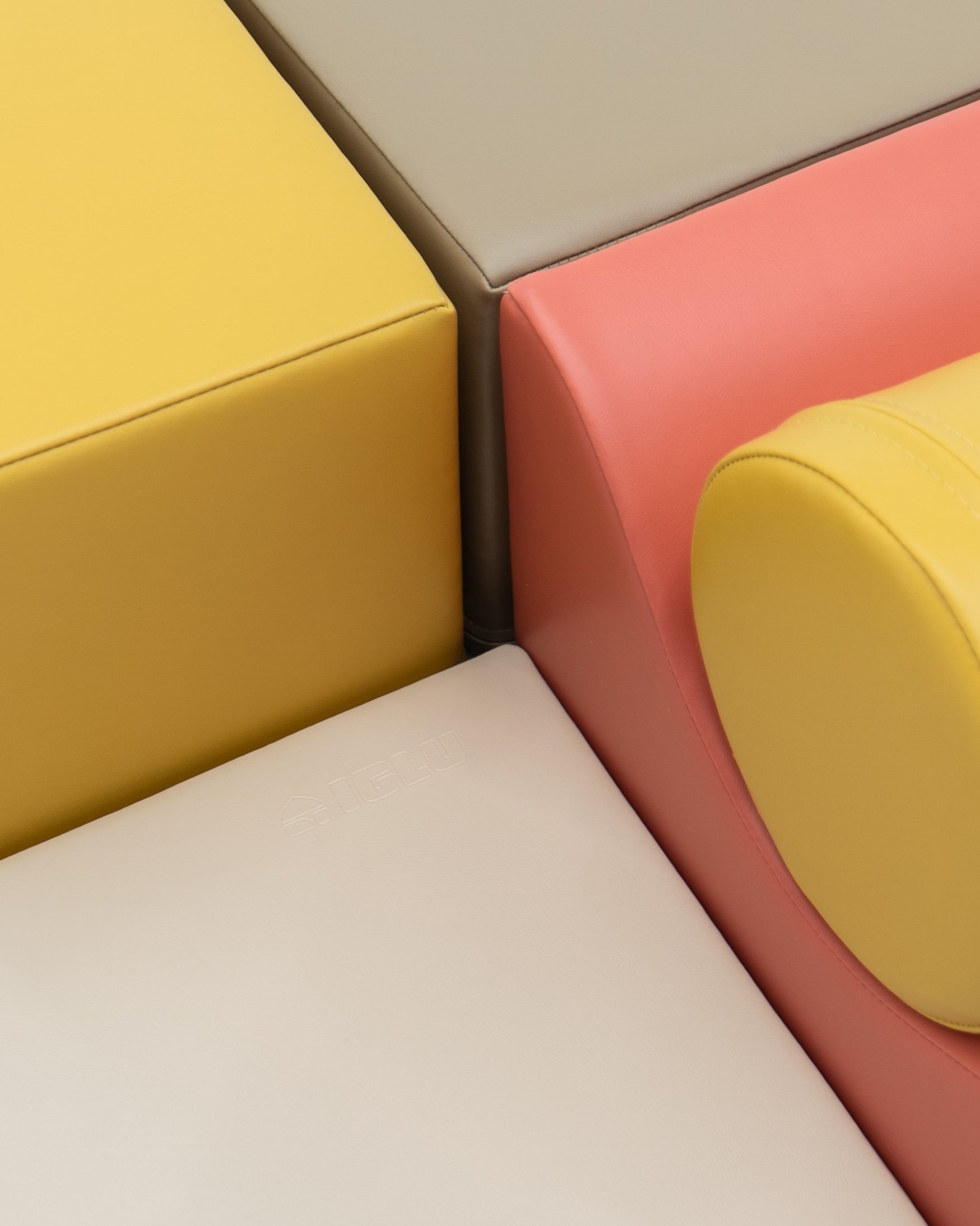 Soft Play 6 Foam Block Set - Pastel Pink Explorer