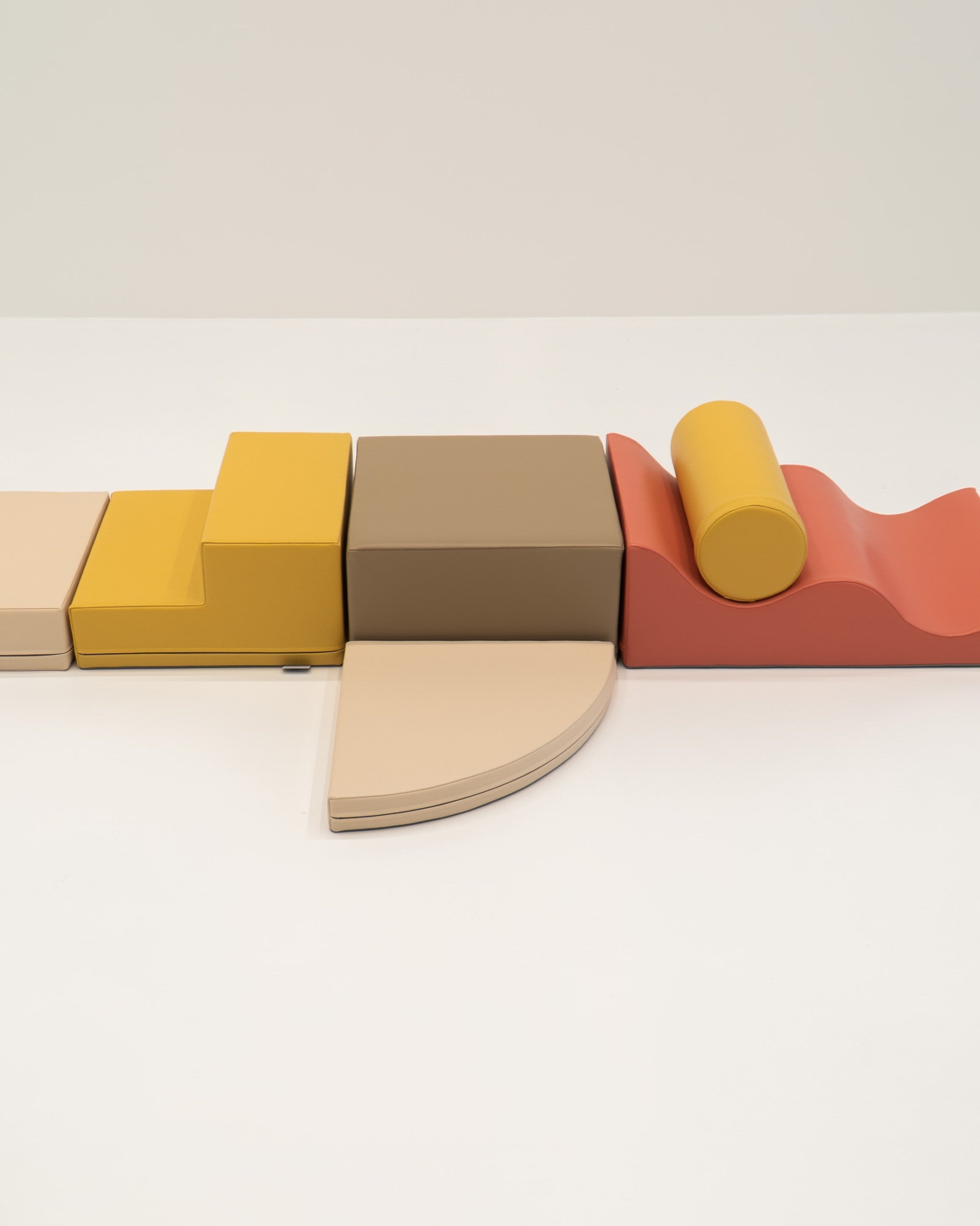 Soft Play 6 Foam Block Set - Pastel Pink Explorer