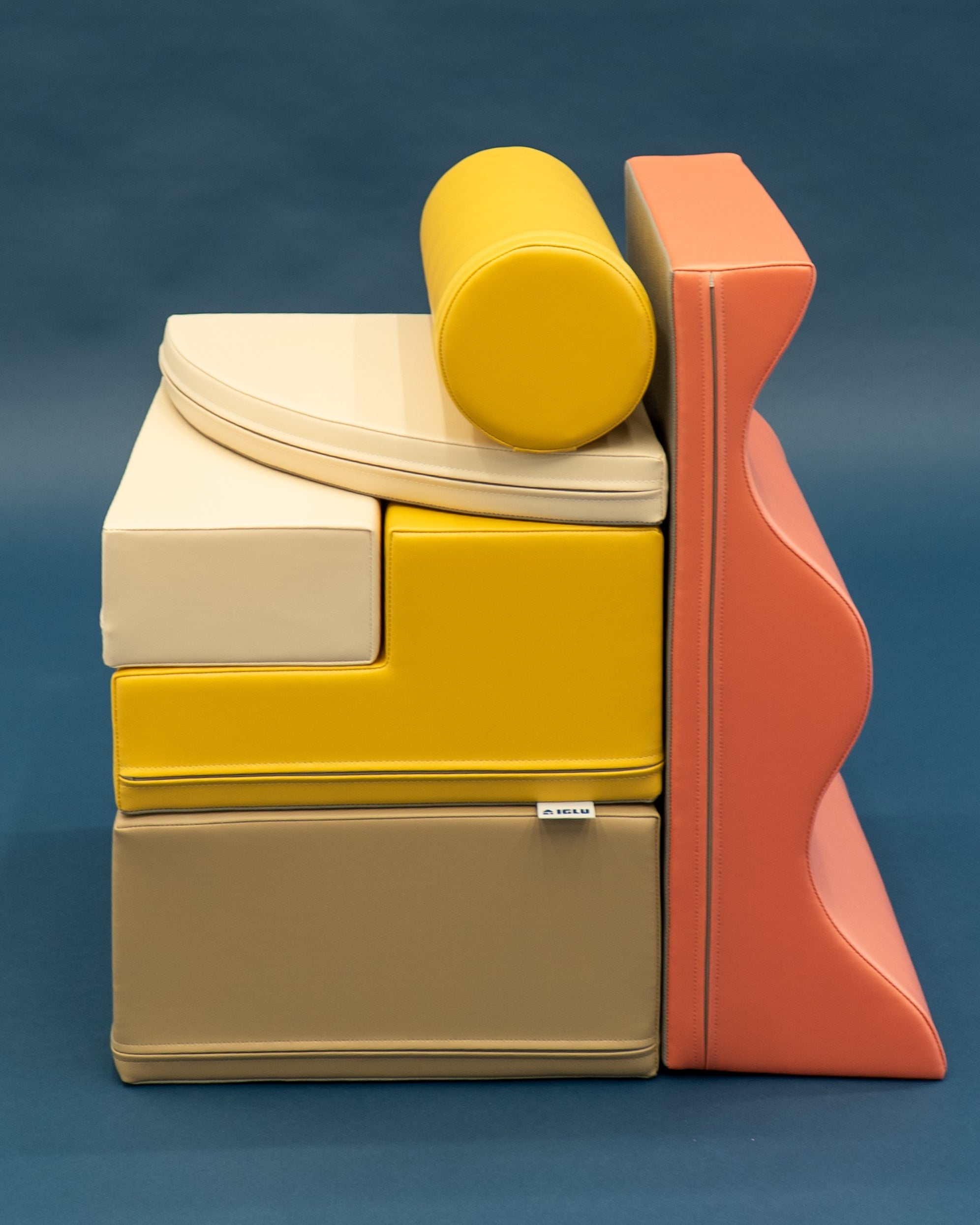 Soft Play 6 Foam Block Set - Pastel Pink Explorer