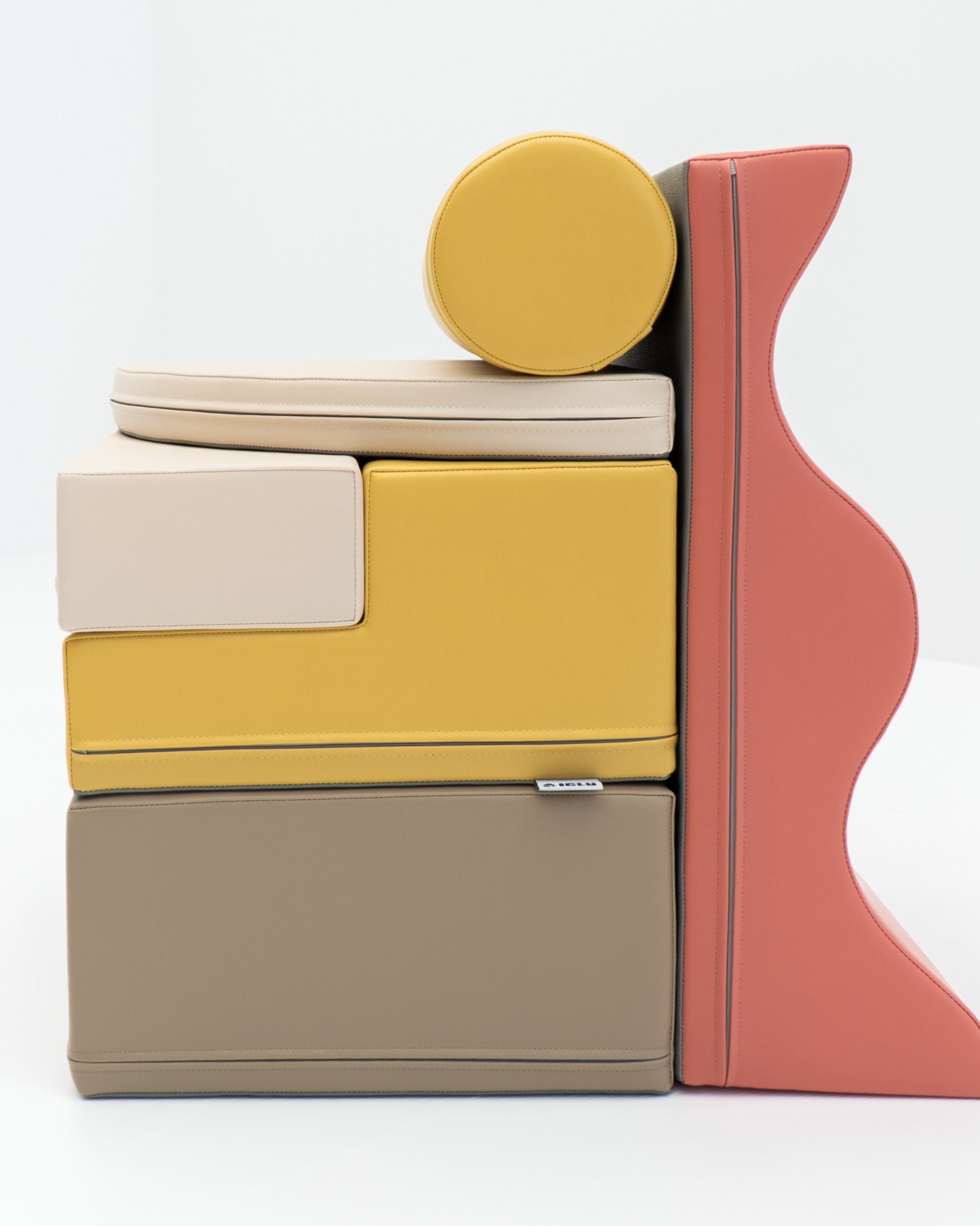 Soft Play 6 Foam Block Set - Pastel Pink Explorer