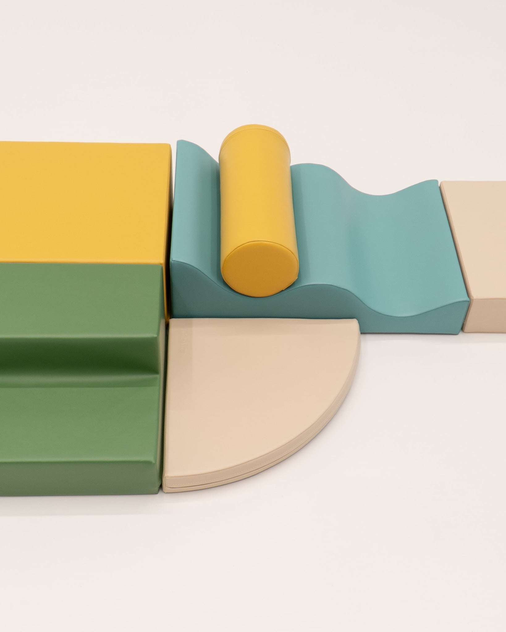 Soft Play 6 Foam Block Set - Pastel Turquoise Explorer