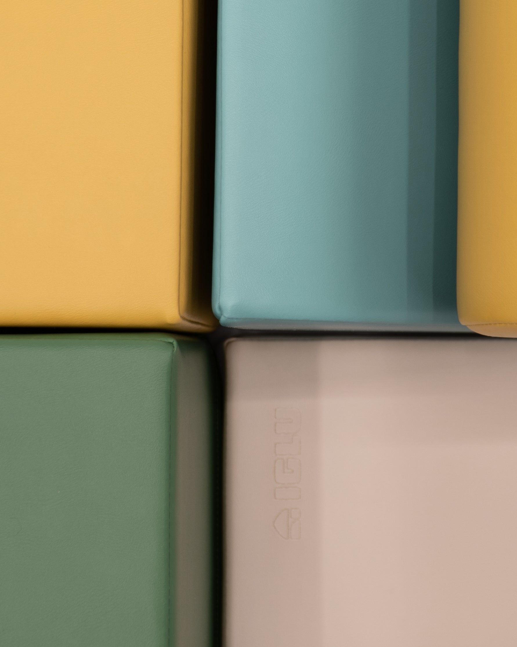 Soft Play 6 Foam Block Set - Pastel Turquoise Explorer