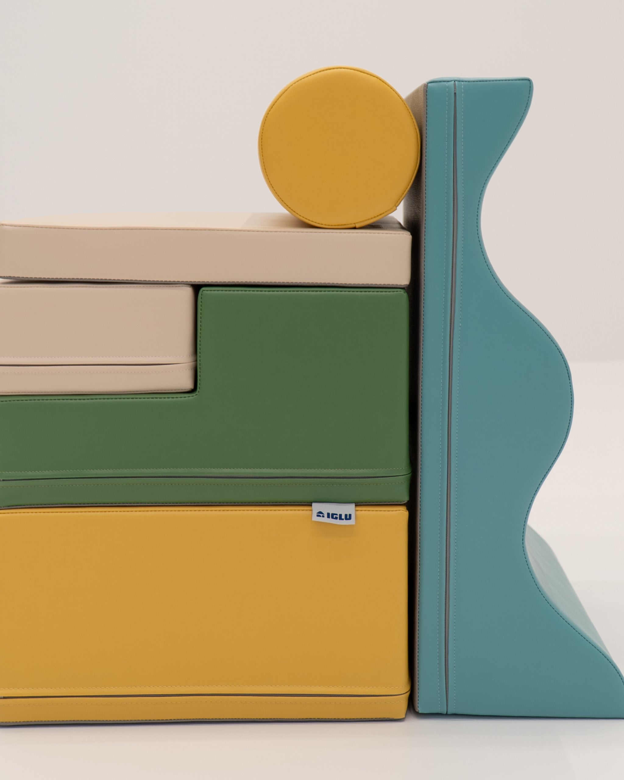 Soft Play 6 Foam Block Set - Pastel Turquoise Explorer