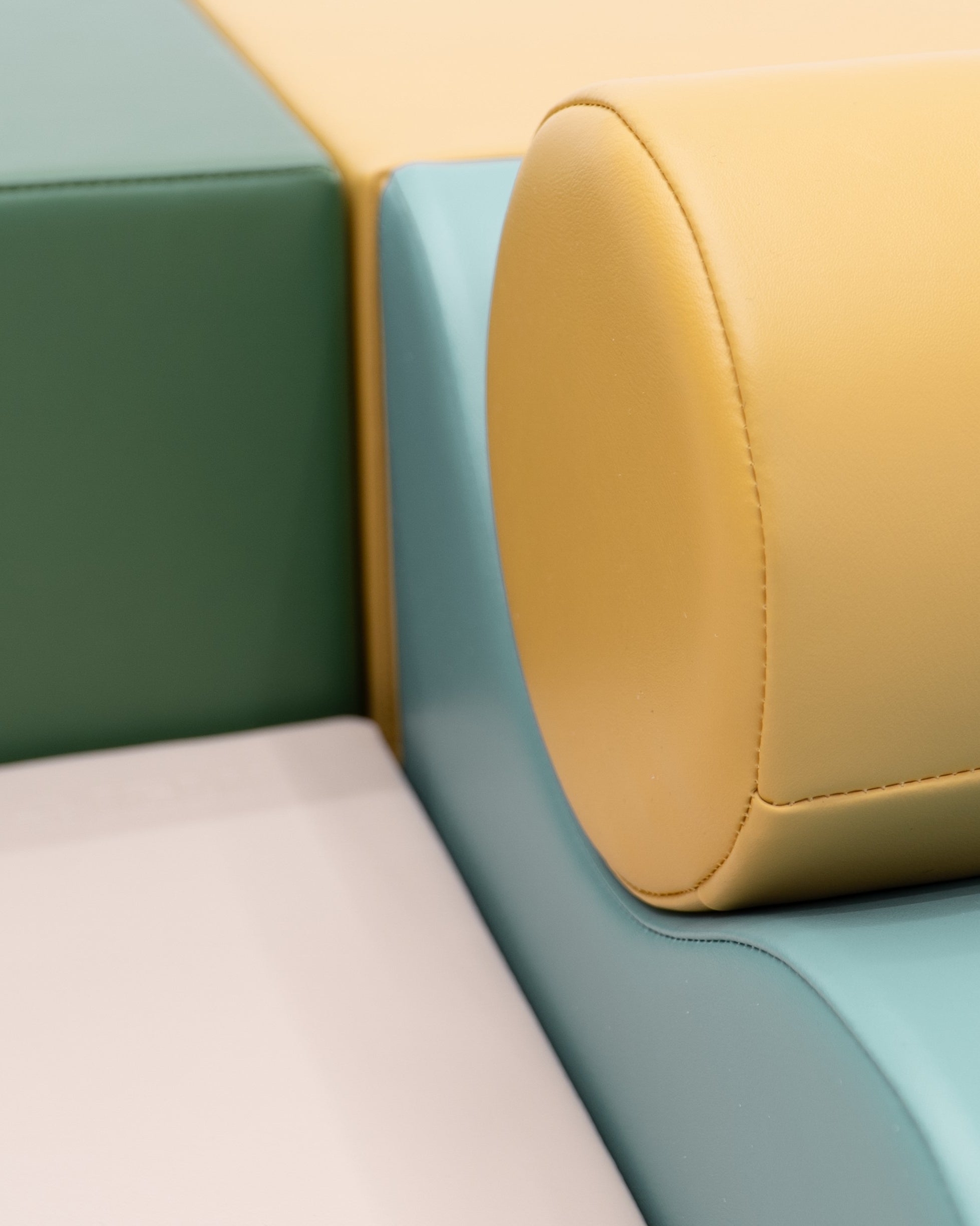 Soft Play 6 Foam Block Set - Pastel Turquoise Explorer