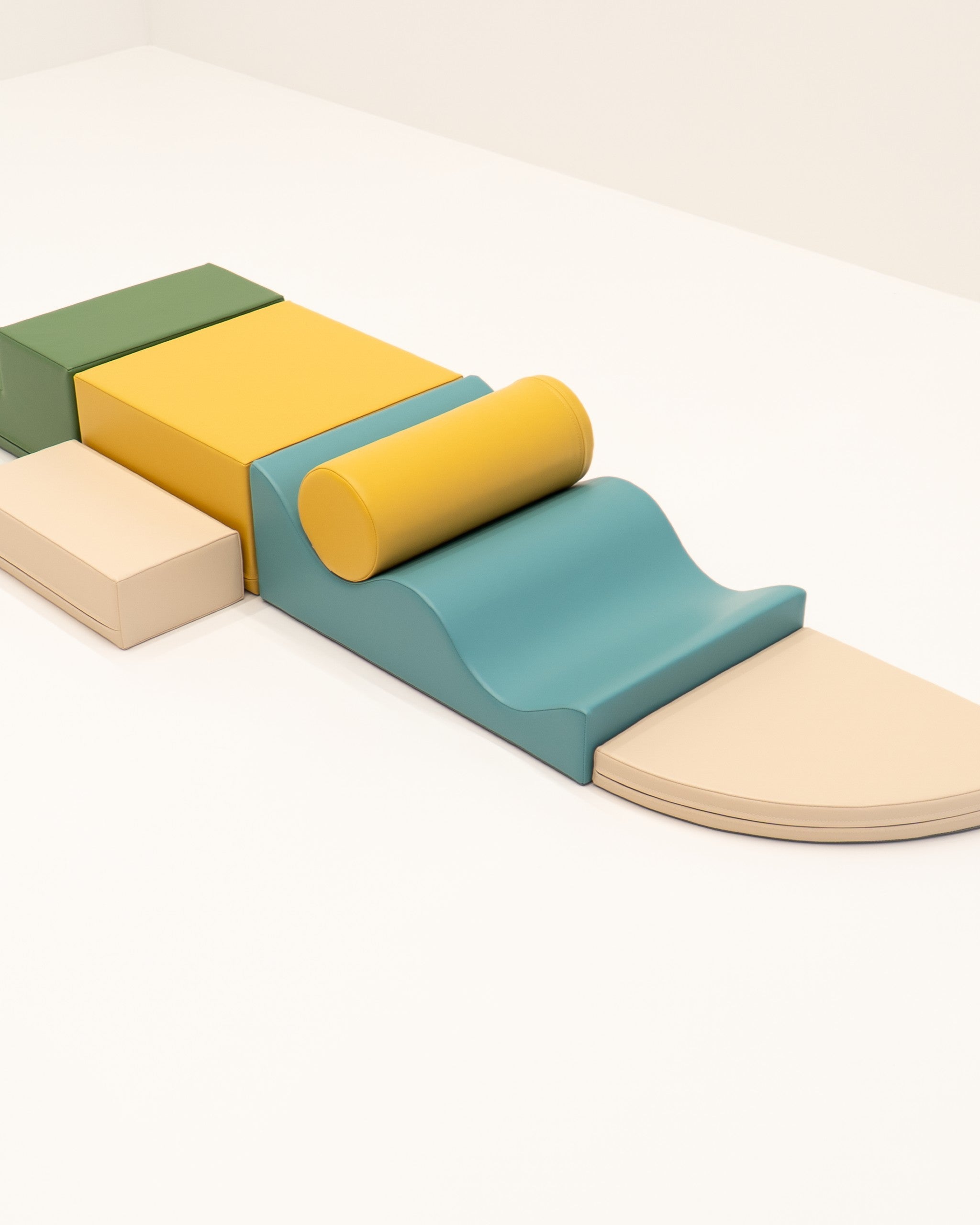 Soft Play 6 Foam Block Set - Pastel Turquoise Explorer