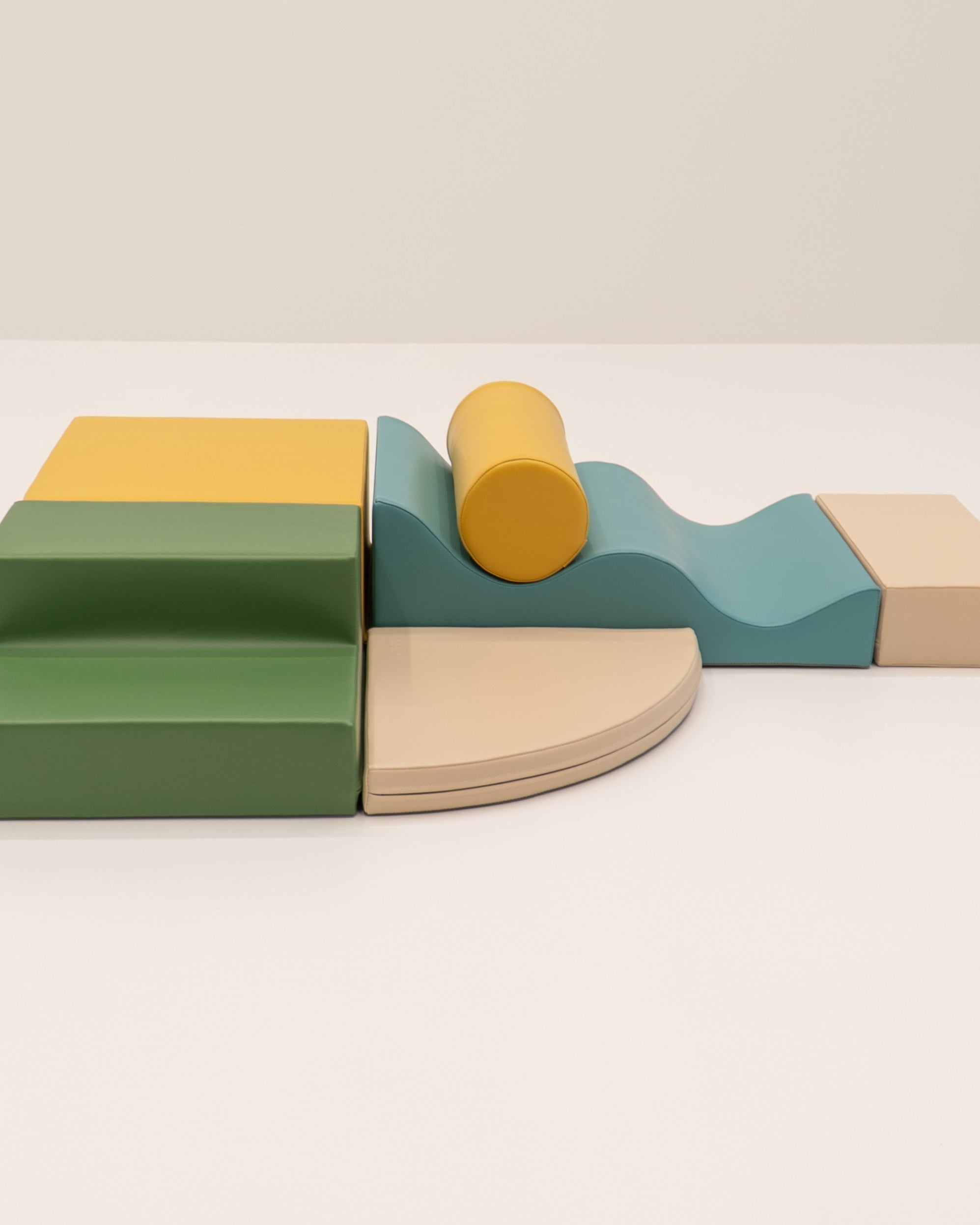 Soft Play 6 Foam Block Set - Pastel Turquoise Explorer