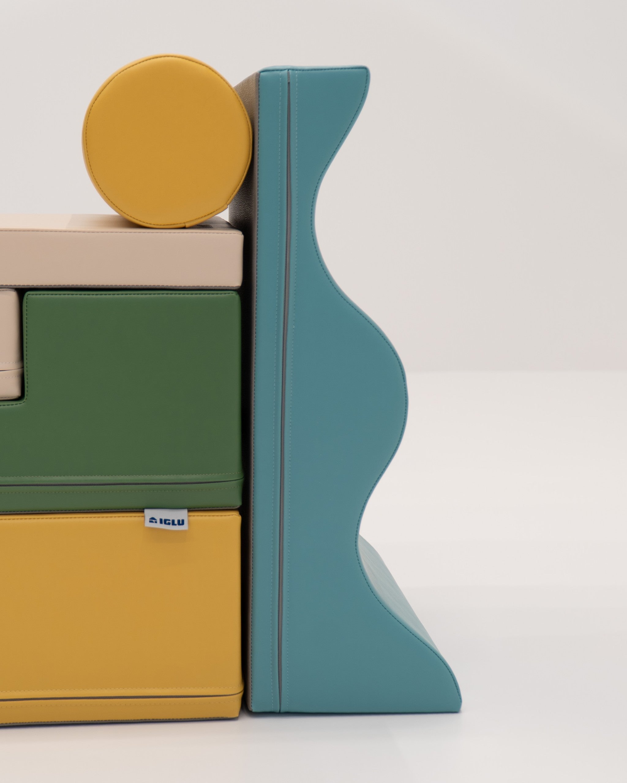 Soft Play 6 Foam Block Set - Pastel Turquoise Explorer