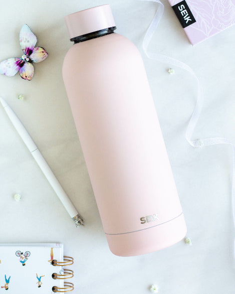 Vaaleanpunainen termospullo 500 ml