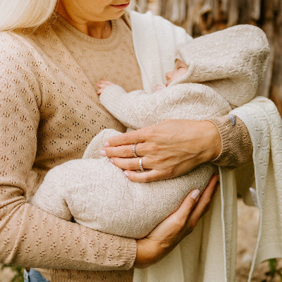 HAPPINESS Gift Set For Baby - Blanket, Romper and Bonnet