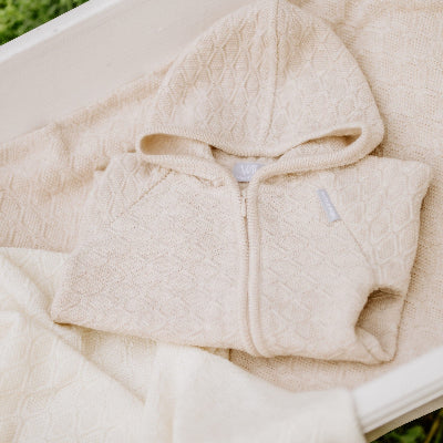 HAPPINESS Gift Set For Baby - Blanket, Romper and Bonnet