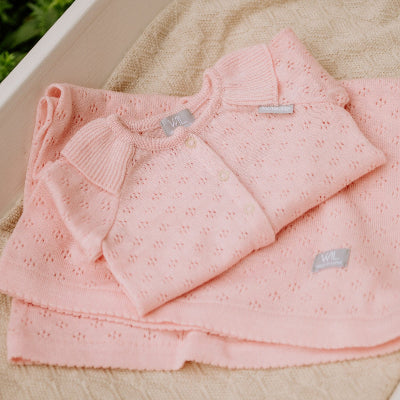 LOVE Gift Set For Baby - Blanket, Romper and Bonnet