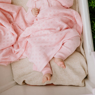 LOVE Gift Set For Baby - Blanket, Romper and Bonnet