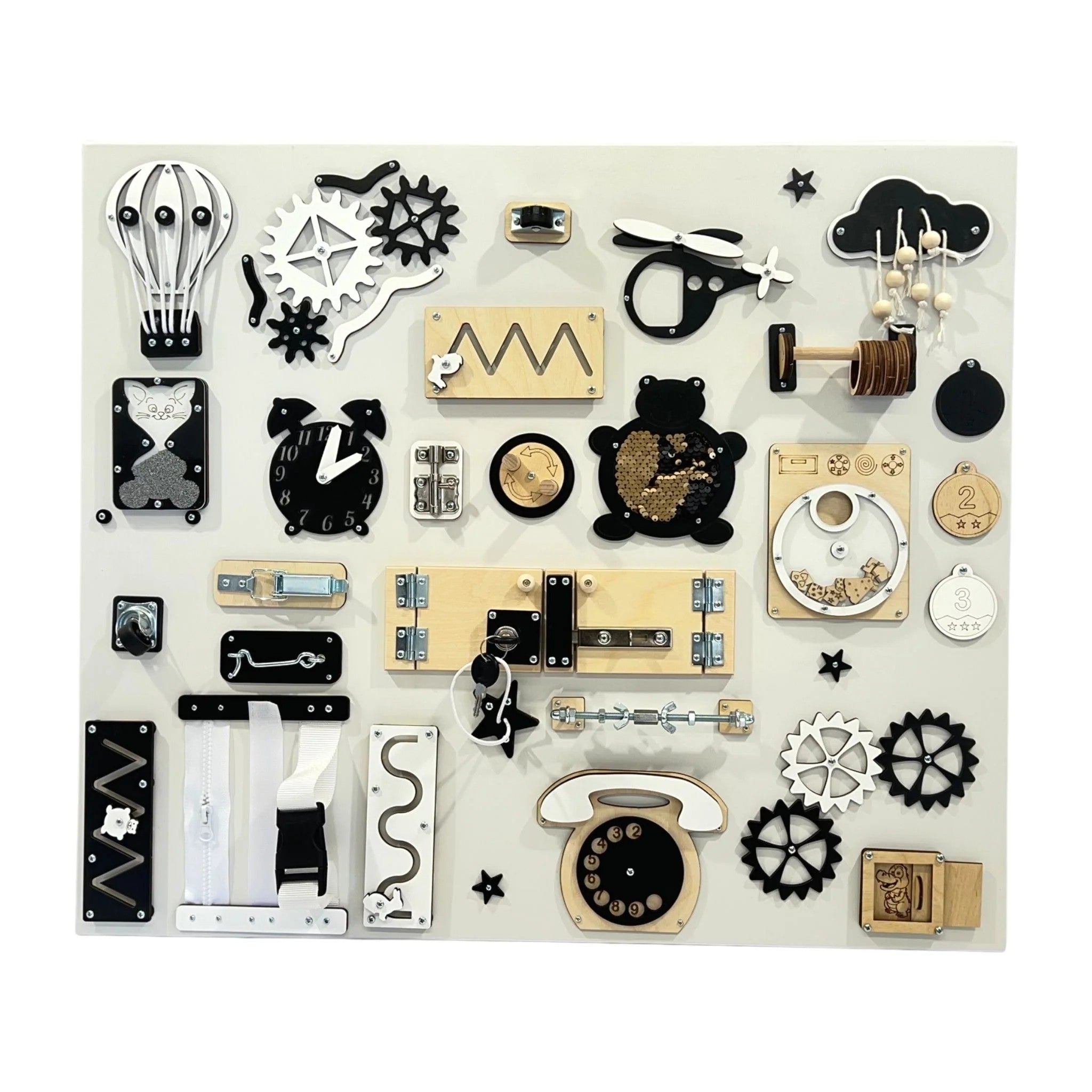 Large wall busy board (60×70 cm)