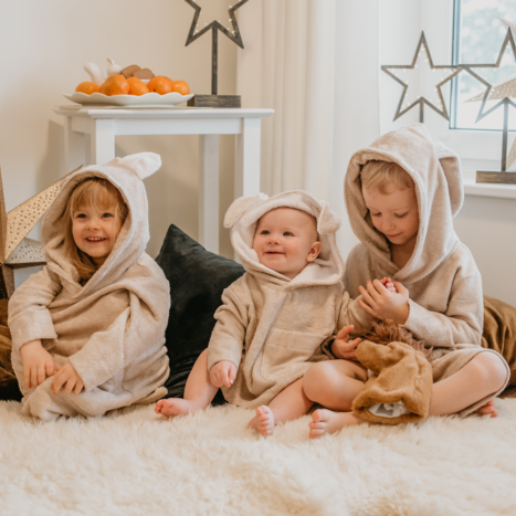 Long-Sleeve Poncho TEDDY - For TODDLERS (Size 82/86-116)