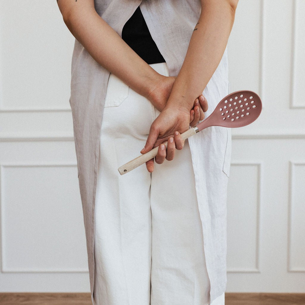 Linen Crossed Back Apron