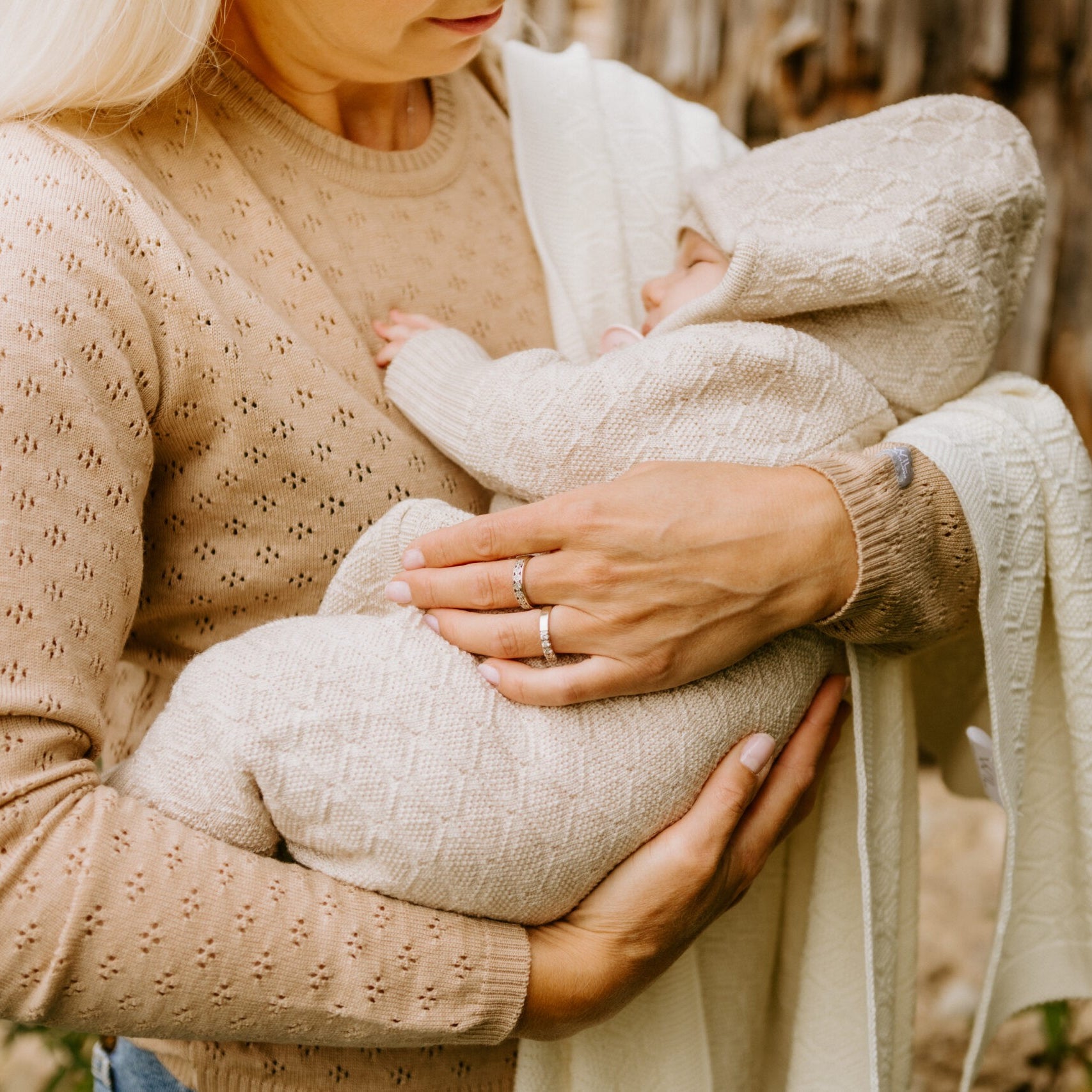 Merino wool baby blanket HAPPINESS