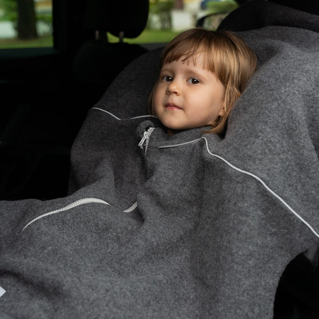 Merino Wool Car Poncho For Kids - Dragon