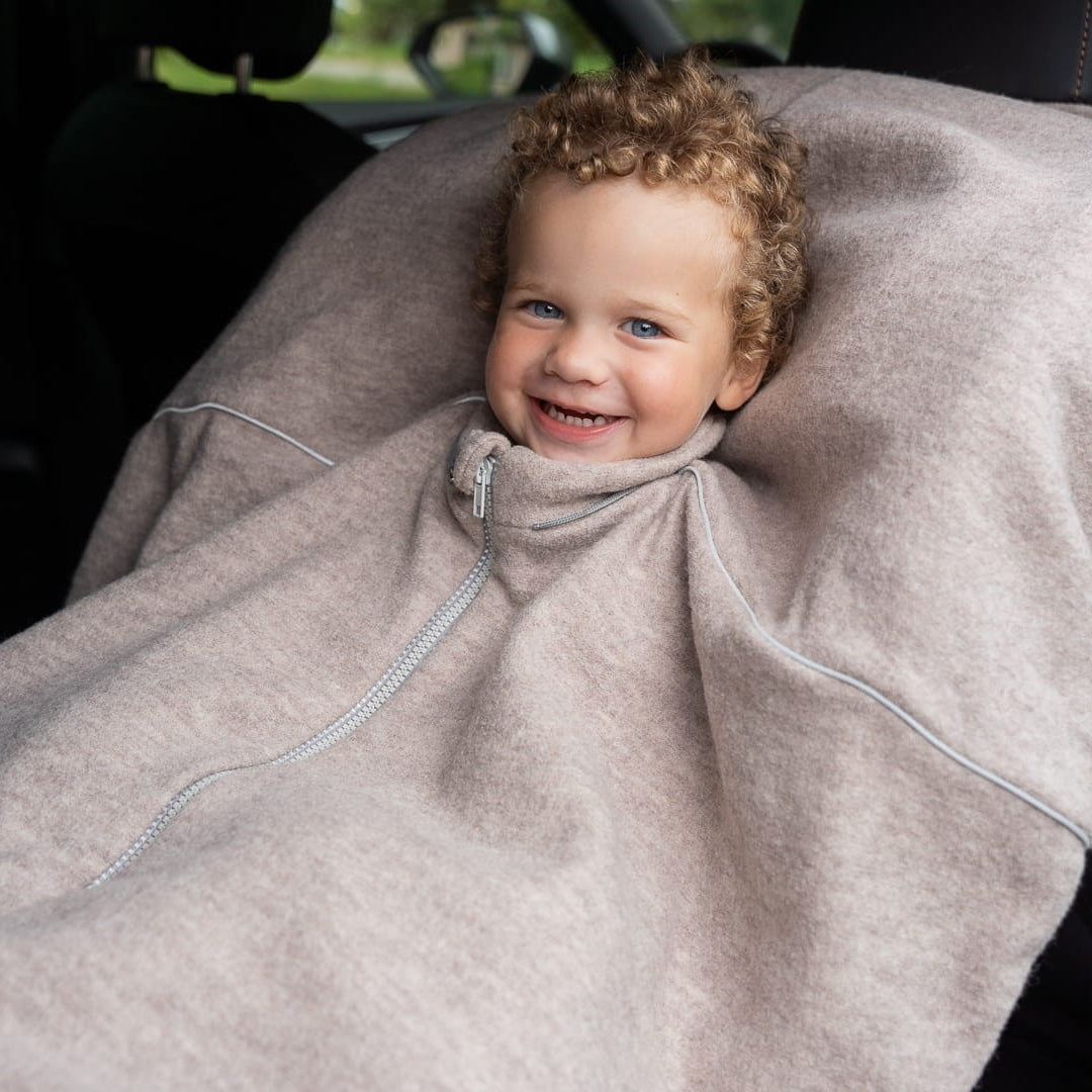 Merino Wool Car Poncho For Kids - Lamb