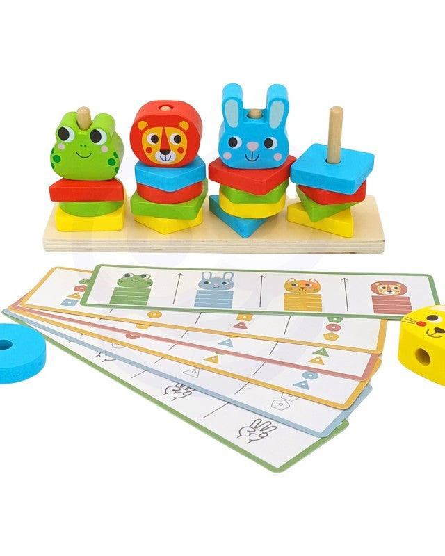 Montessori palapeli – Puinen eläinpalapeli lapsille