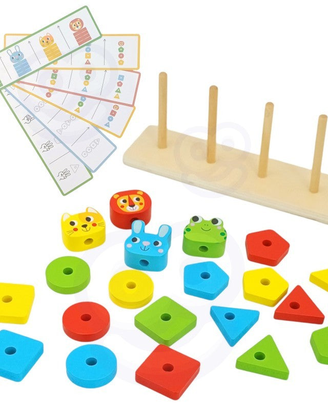 Montessori Puzzle Pyramid With Animals