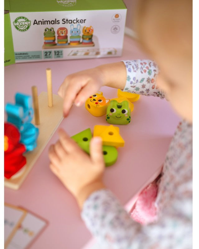 Montessori Puzzle Pyramid With Animals