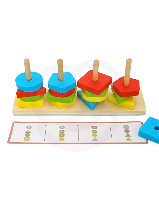 Montessori Puzzle Pyramid With Animals