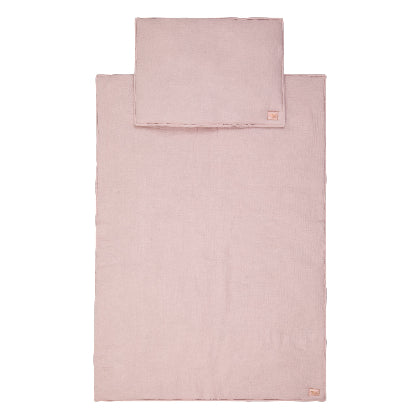 Muslin Baby Blanket + Pillow Set - Baby Pink