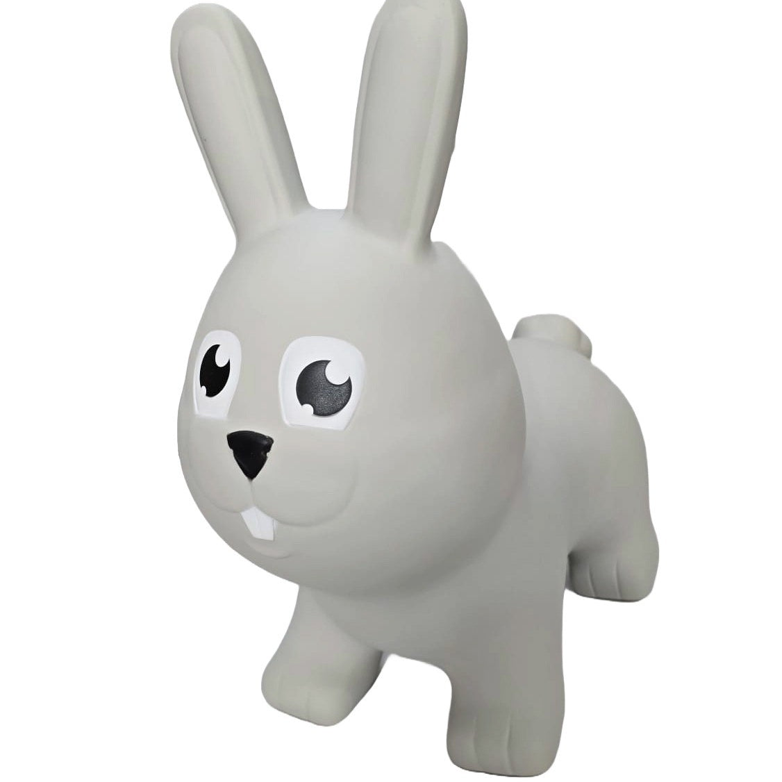 Pomppueläin Harmaa Pupu. Hauska ja kehittävä hyppylelu lapsille.