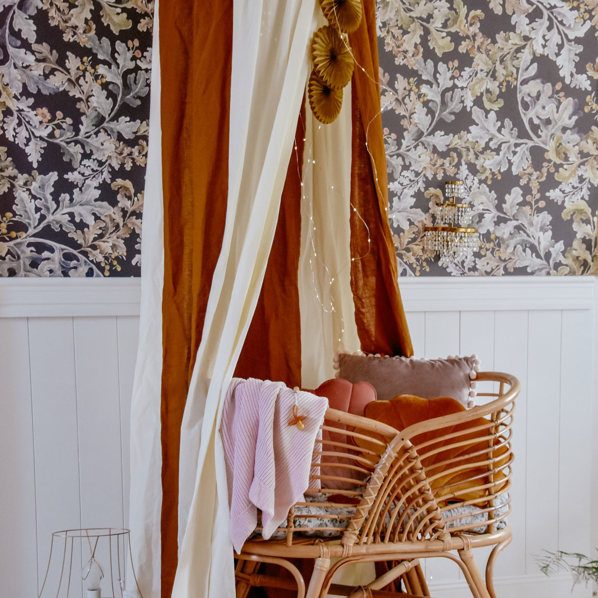 Lasten vuodekatos karamelli ja kerma - käsintehty OEKO-TEX®