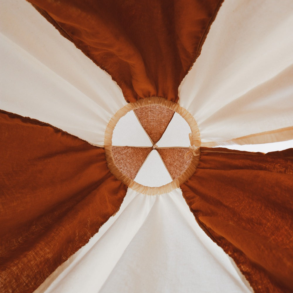 Organic Cotton and Linen Canopy - Caramel Circus