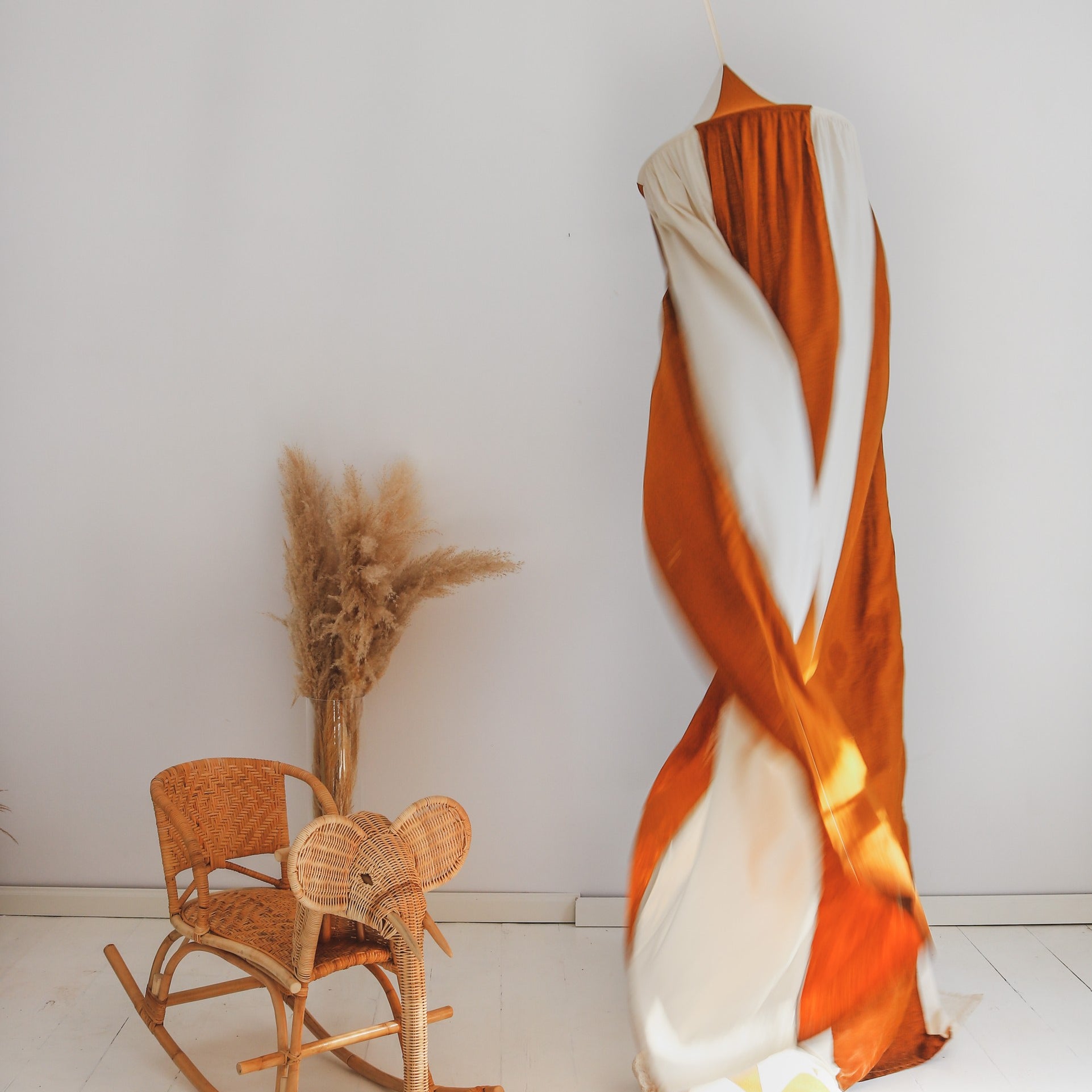 Organic Cotton and Linen Canopy - Caramel Circus