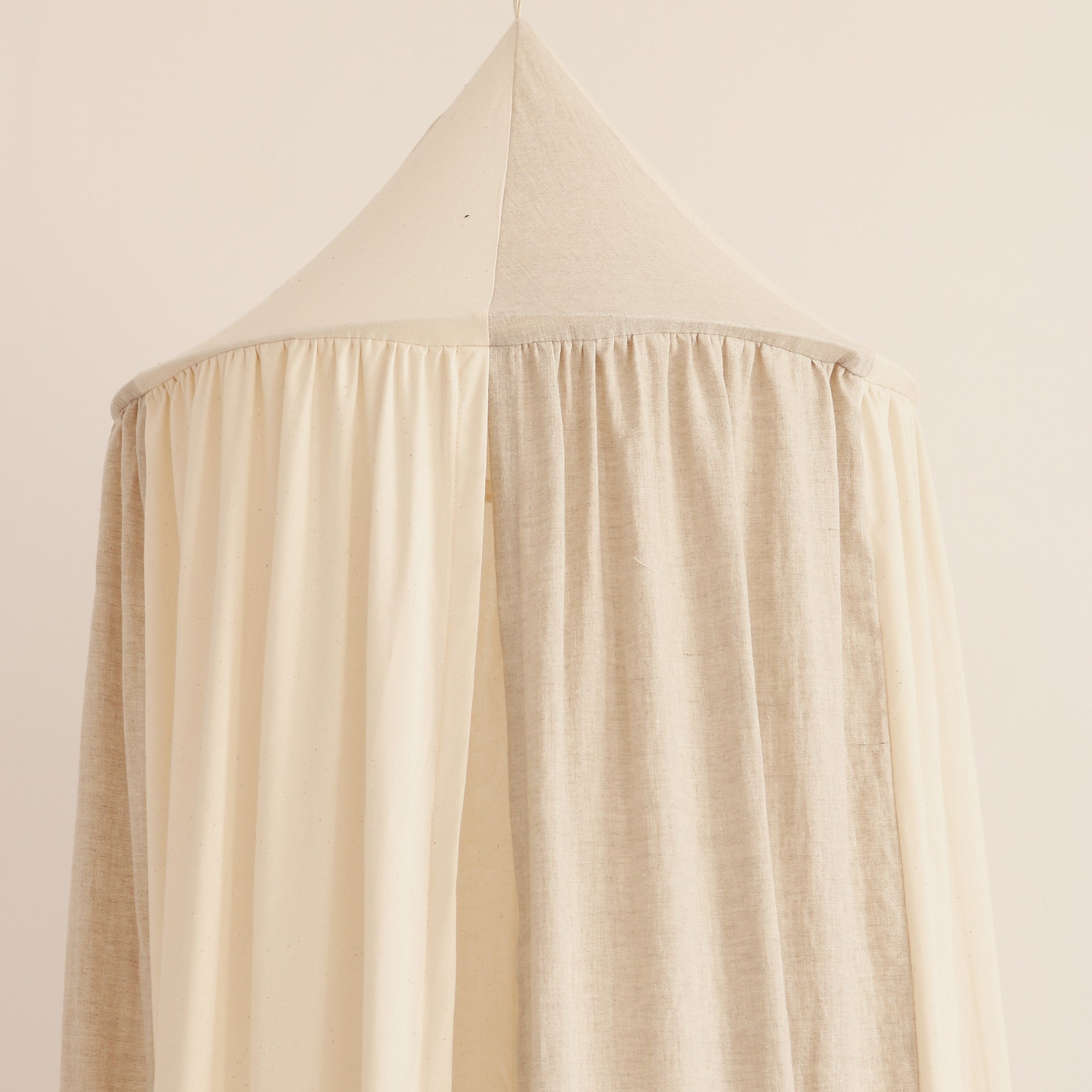 Organic Cotton and Linen Canopy - Cream Circus