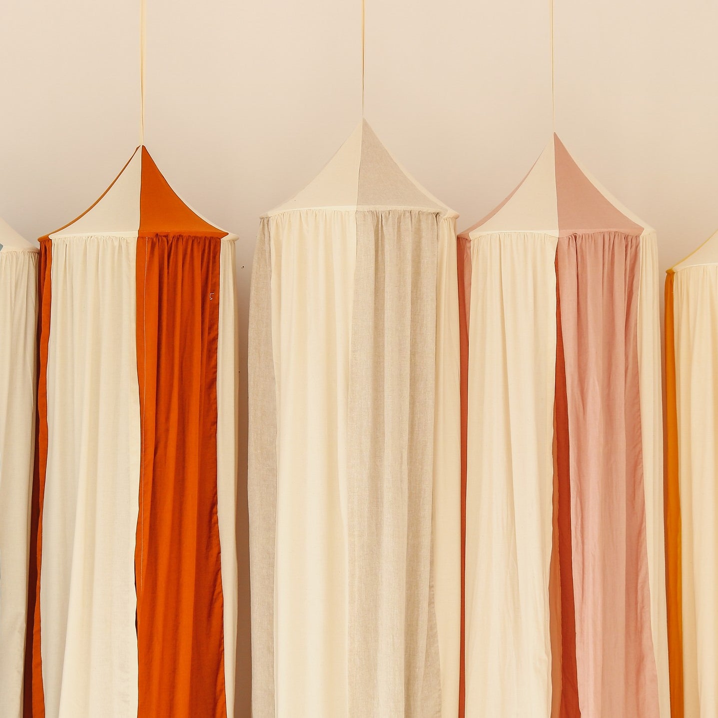Organic Cotton and Linen Canopy - Cream Circus