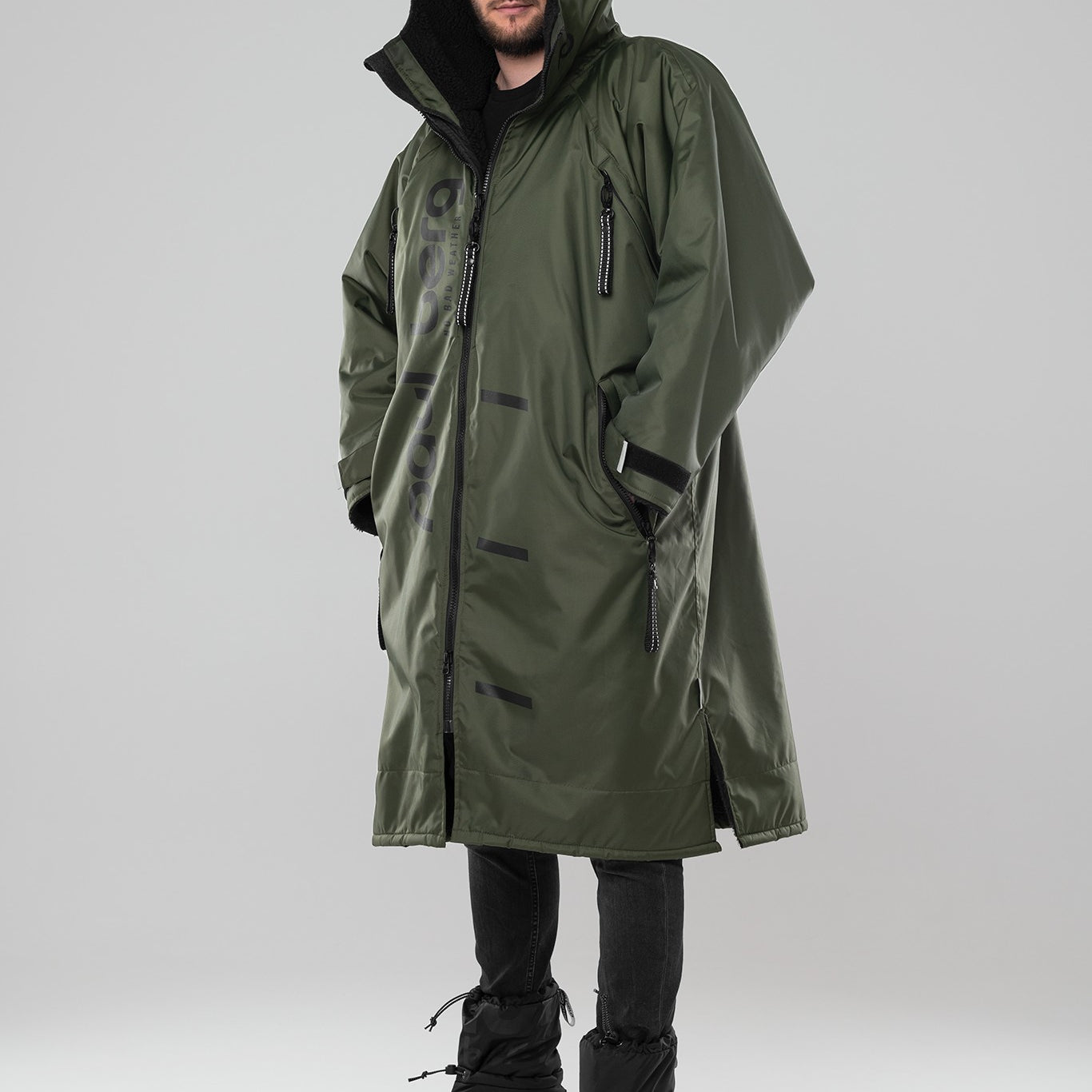 Paul Nordic Changing Robe - Olive Green