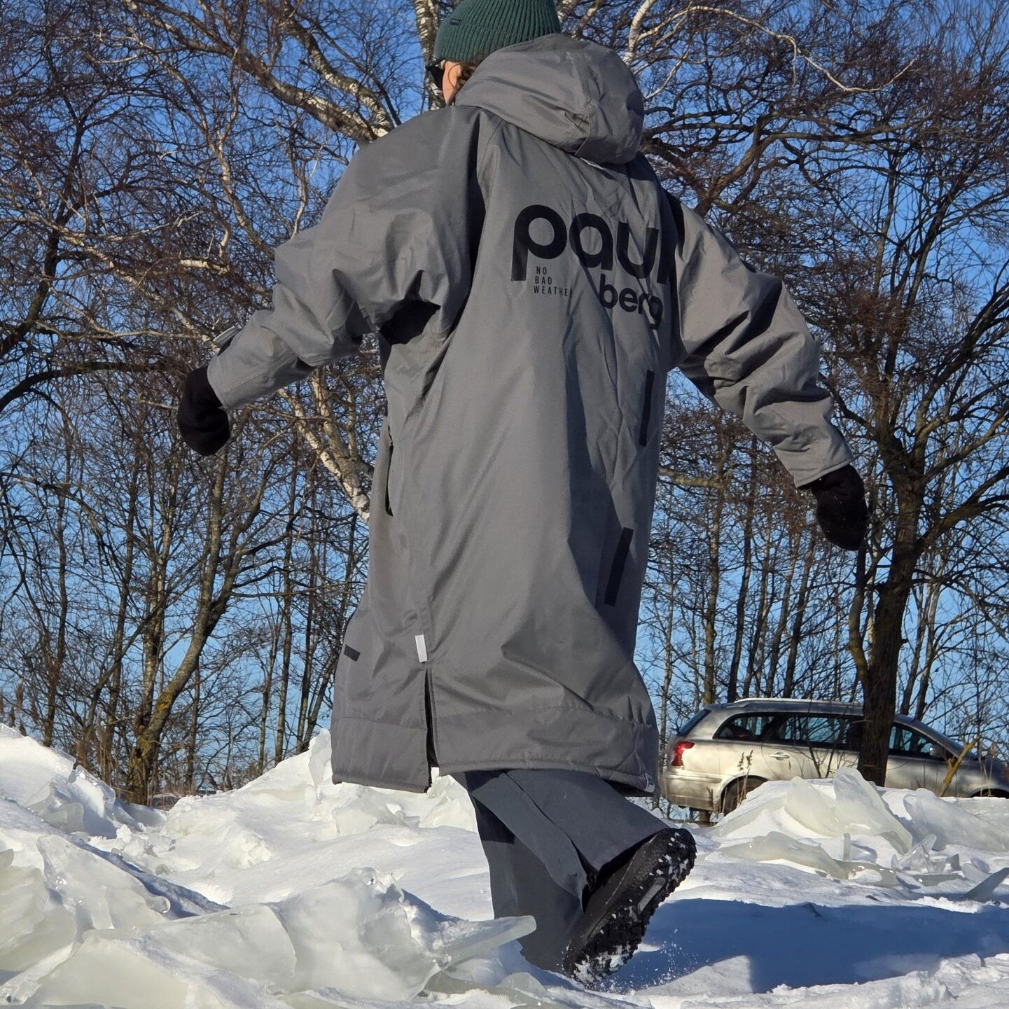 Paul Nordic Changing Robe - Steel Grey