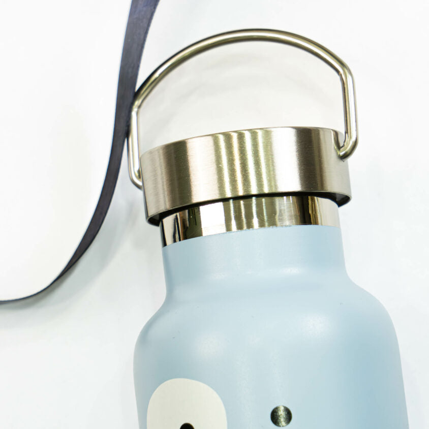 Water Bottle / Thermos – Puppy – Blue 350ml Stainless Steel