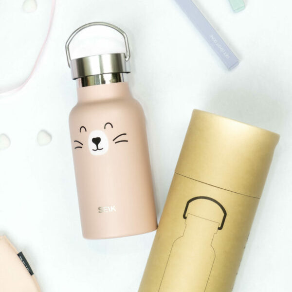 Water Bottle / Thermos – Cat – 350ml Stainless Steel