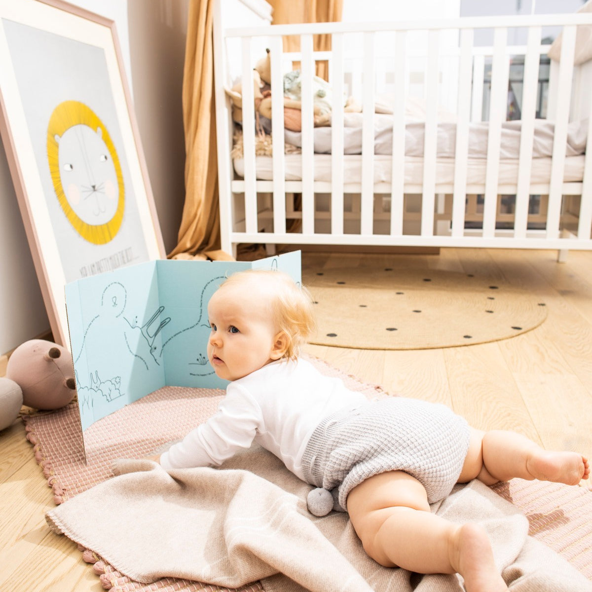 Merino baby blanket - Rabbit