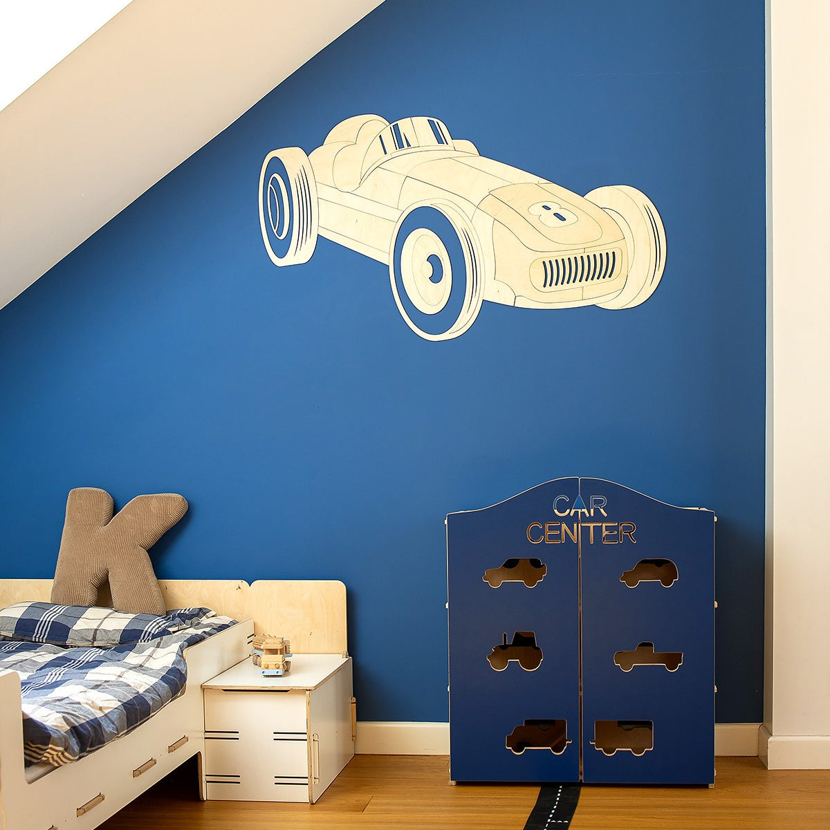 Wooden Wall Decoration - Retro Car