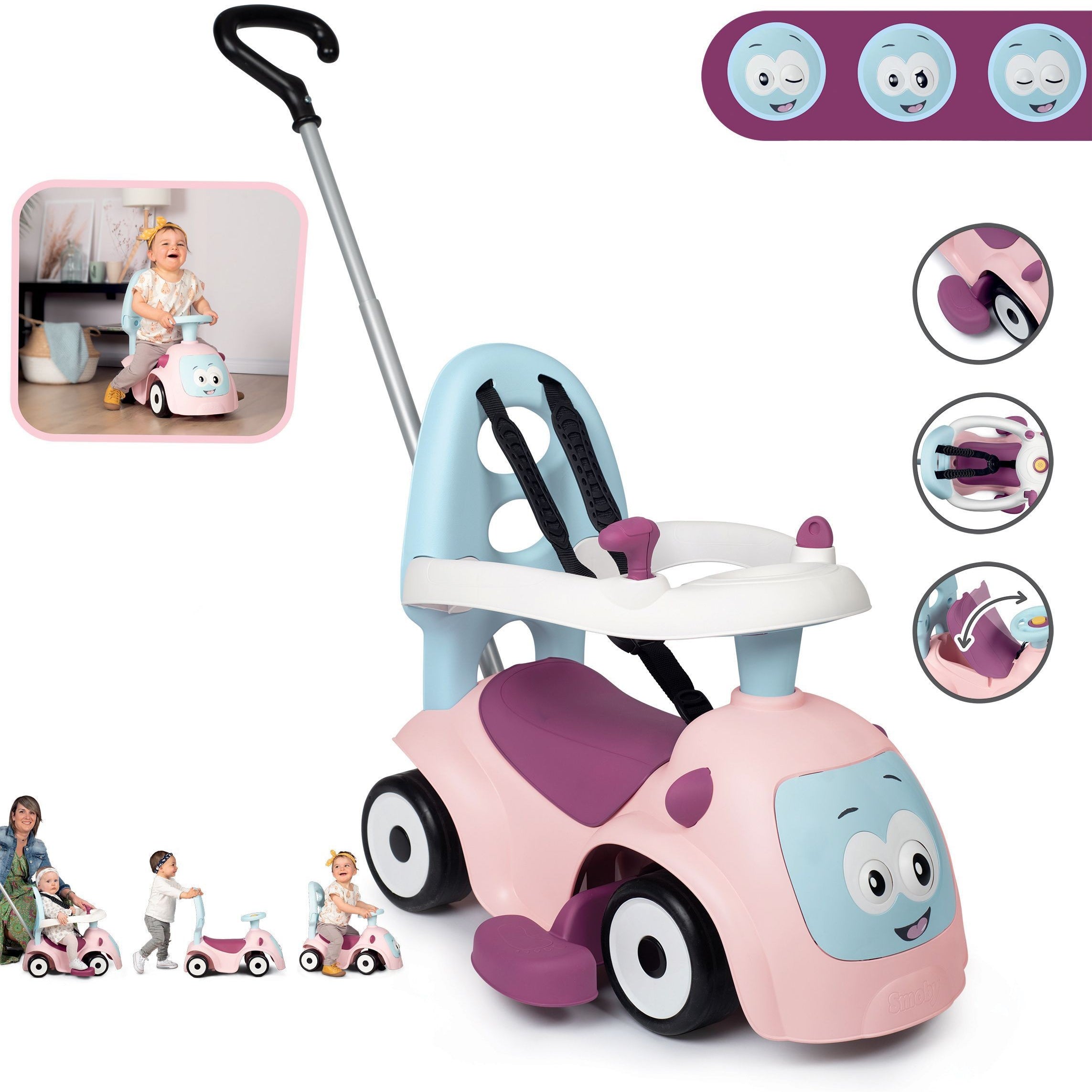 Ride-on Maestro 3in1 - Pink