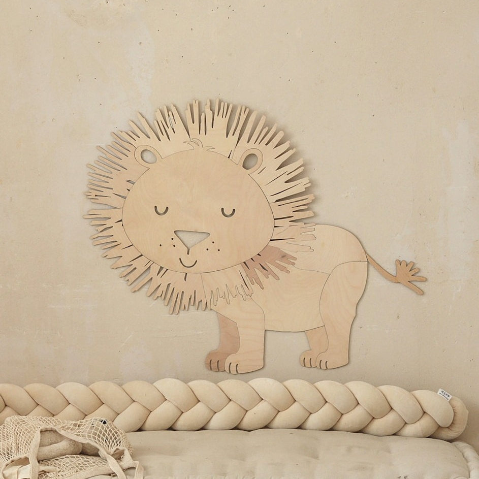 Safari Lion – Wooden Wall Decoration