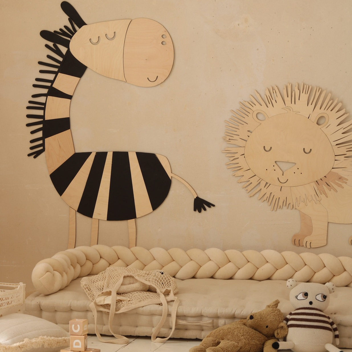 Safari Zebra – Wooden Wall Decoration