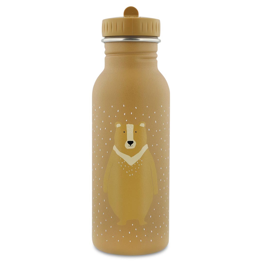 Mr. Bear -kuosinen lasten juomapullo, 500 ml, ruostumatonta terästä – Trixie Baby