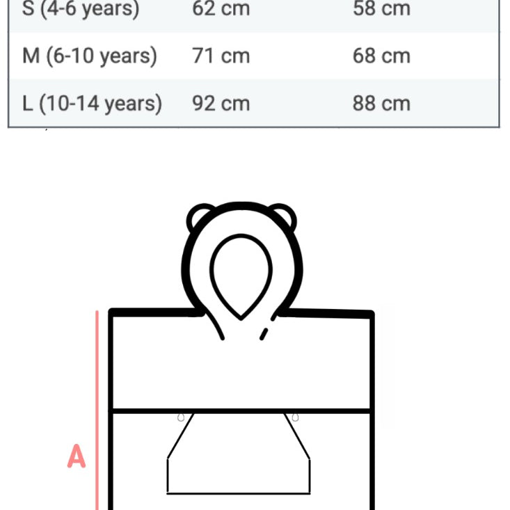 Surfbunny Kids Bath Poncho - Pink