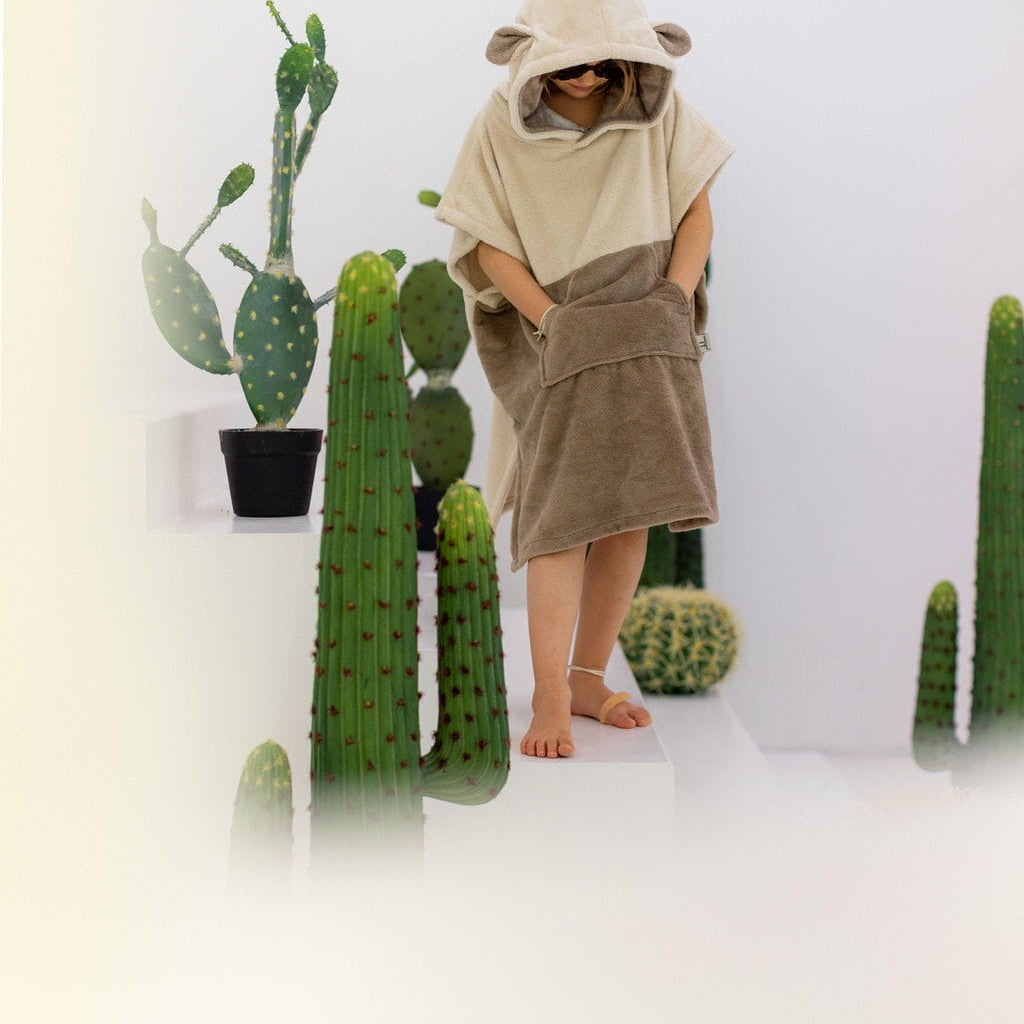 Surfsheep Kids Bath Poncho - Beige