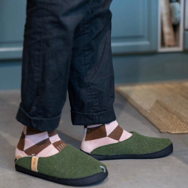 TOKU Brussels Slippers - Moss Green