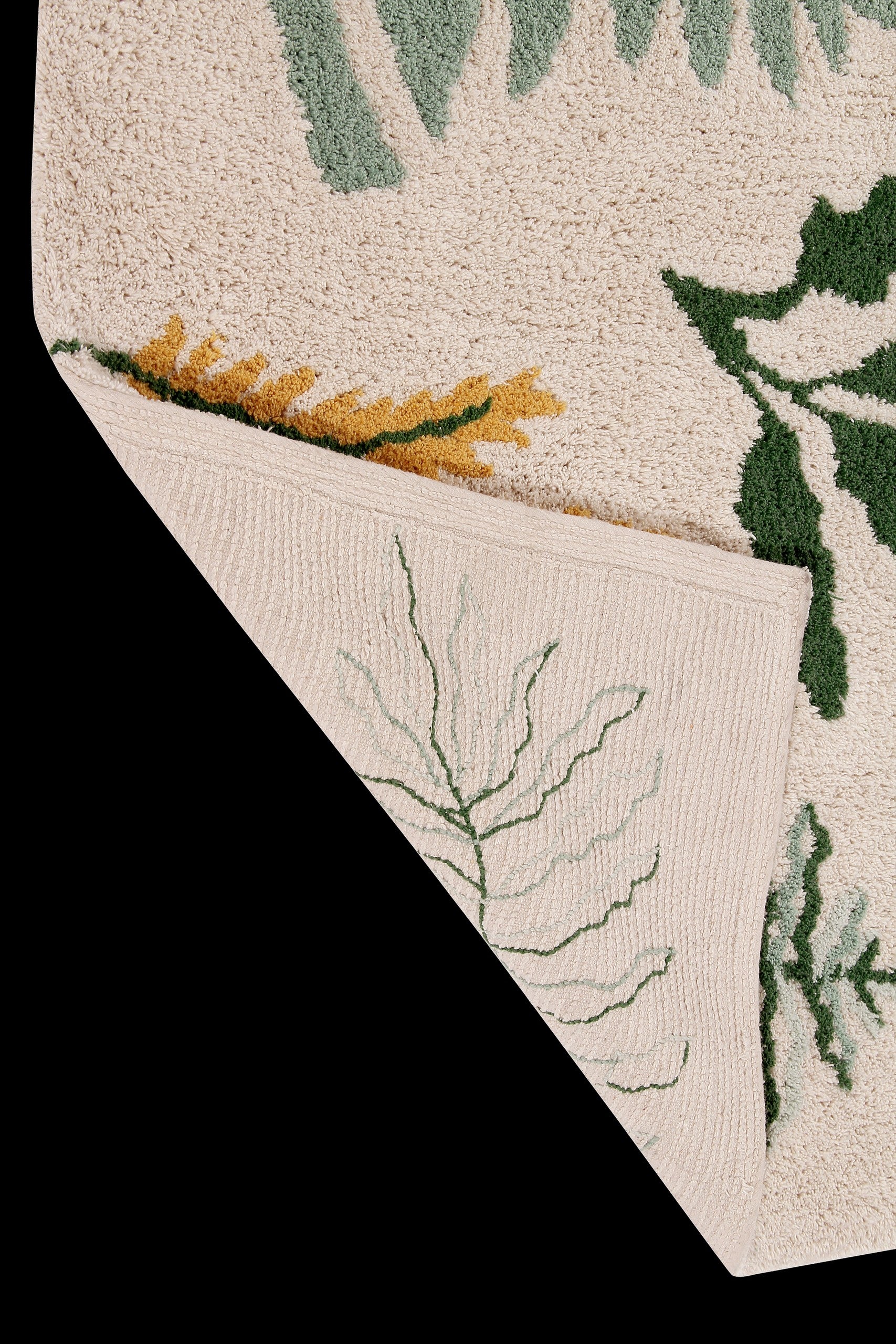 Washable Rug Botanic Plants, 140 x 200 cm