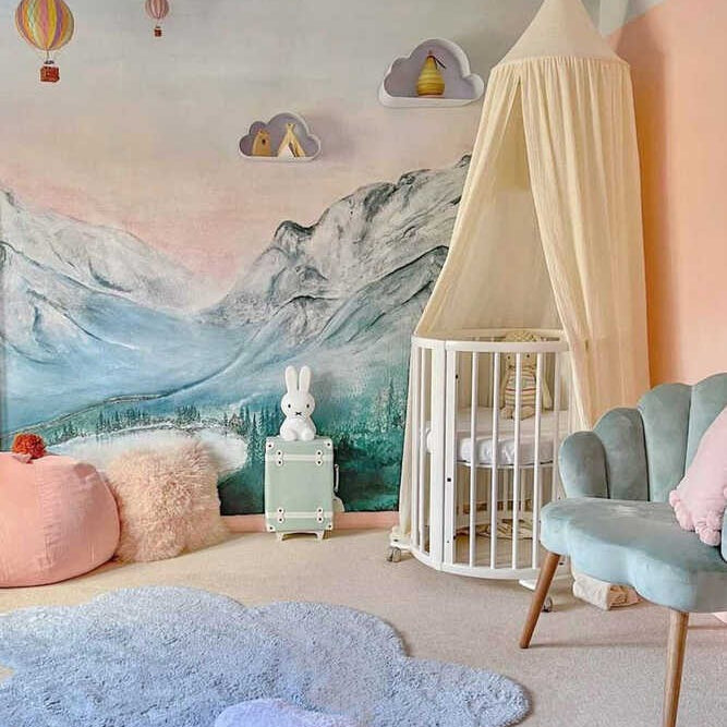 Washable Rug Puffy Dream Blue Cloud, 110 x 170 cm