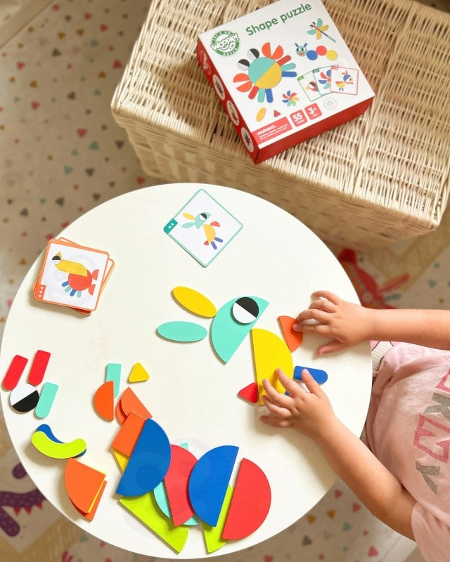 Wooden Montessori shape Puzzle