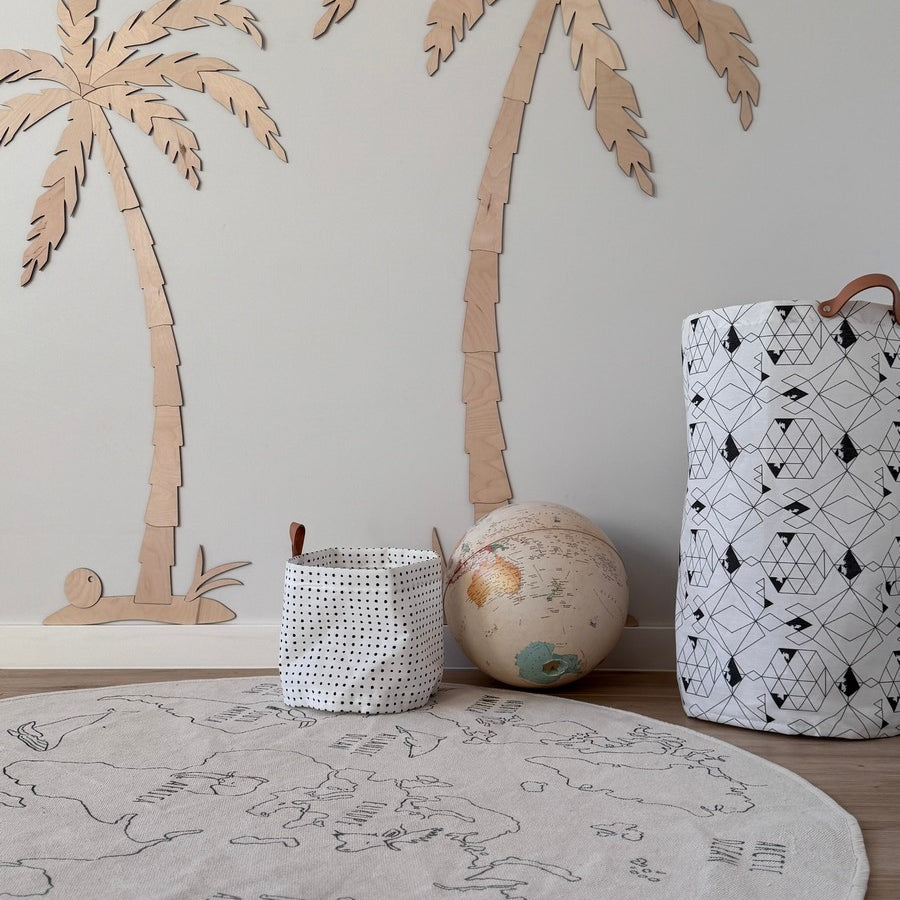Wooden Wall Decor - Set of Two Palm Trees